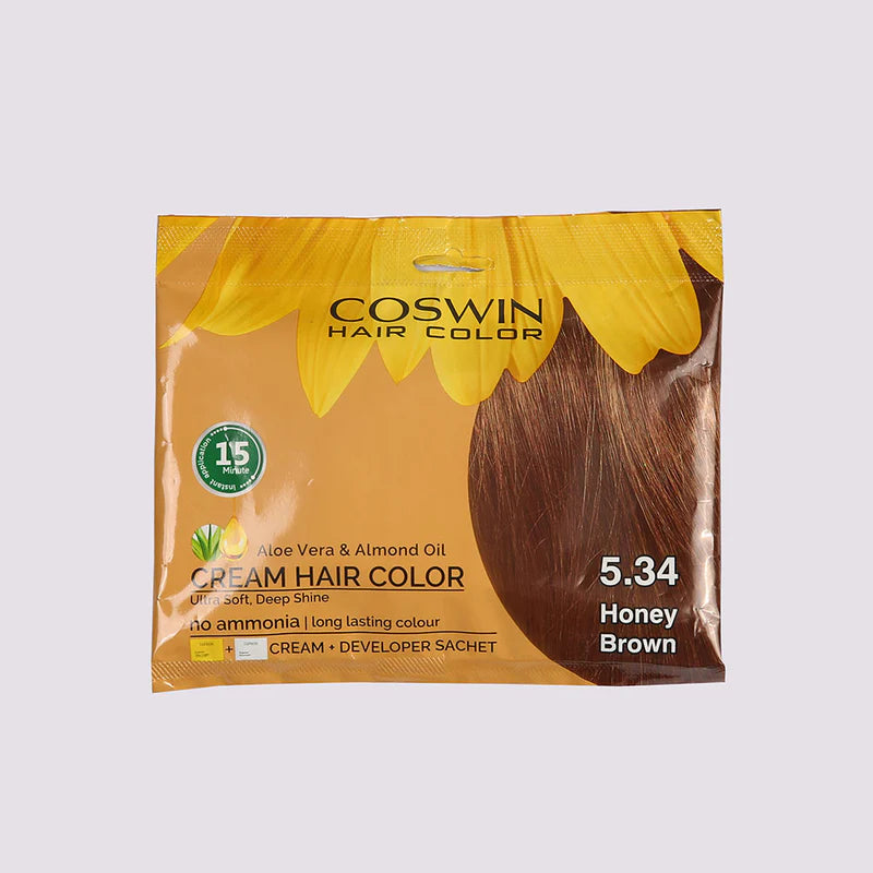 Honey brown hair color
